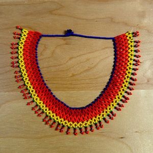 hand beaded choker necklace - brand new - never worn